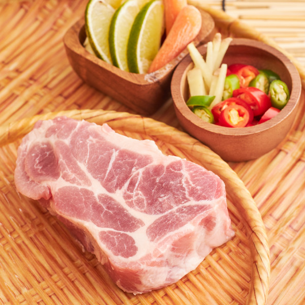 Fresh Malaysian Pork Collar Steak Cut