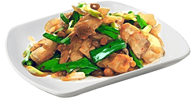 Ginger Scallion Stir Fried Pork